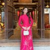 Áo dài Hồng sen hoa sen đính kết pha Lê kiotviet eb082110c2a9b15a0b247e6d1408aabf