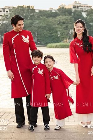 AD bé trai nhung tằm đỏ thiết kế thêu chim kiotviet ed7d908403eadfbee5dce5028f806aa9