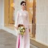 Áo dài truyền thống hồng phấn viền cổ hông sen kiotviet eed6e5b206276b97485d614d05b167fd