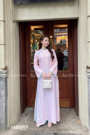 Áo dài lụa hà đông Hồng phấn quần hà đông xanh kiotviet efa9a1dc762c1a99da848d37bde77308