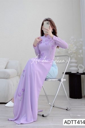 Chiffon lavender kết hoa ruy băng kiotviet f40b2c3dac95767bf74acba0c41704de