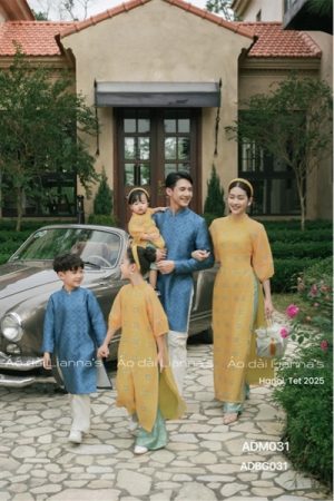 Áo dài bé gái vàng Tết quan gấm kiotviet f7198228724b43065b78869d3db6ea0f