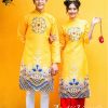 Áo dài cặp vàng gấm (nữ) kiotviet f98d237757db18d7348a5af74afe10a9