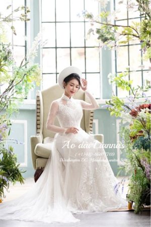 Set áo dài cưới thiết kế trắng kiotviet fea83cd13225c6a8edd24c642b3ad347