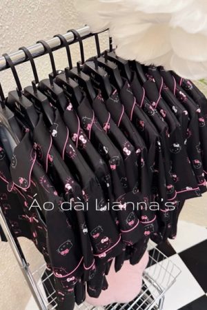 Set lụa 3 món hello kitty đen viền Hồng kiotviet fec4da04c7c471cb3f21c280c97d5efc